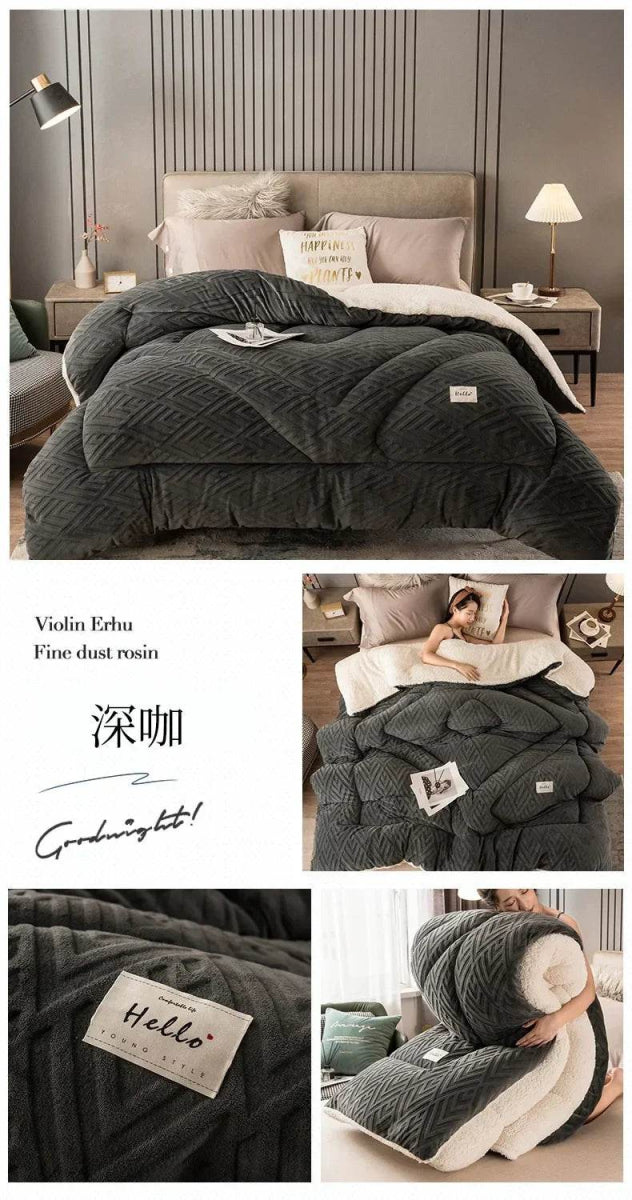 High Density Lamb Wool Soft Warm Blanket - Sleep Galleria