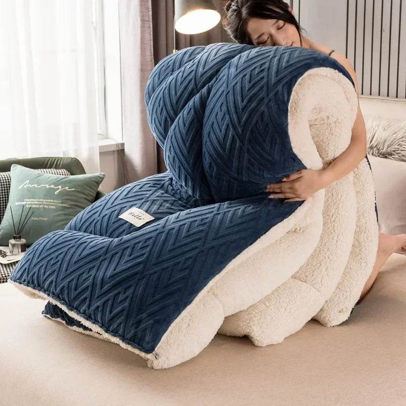 High Density Lamb Wool Soft Warm Blanket - Sleep Galleria