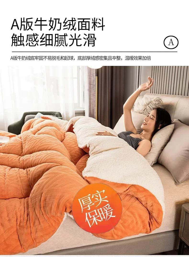 High Density Lamb Wool Soft Warm Blanket - Sleep Galleria