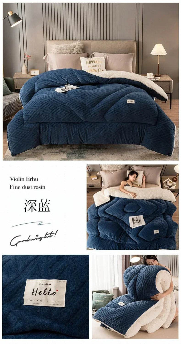 High Density Lamb Wool Soft Warm Blanket - Sleep Galleria