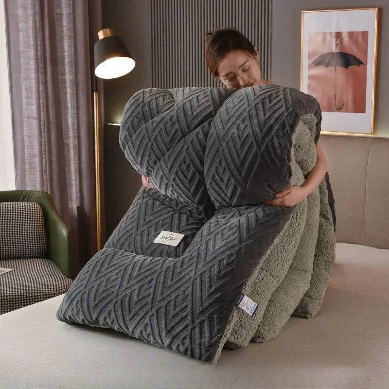High Density Lamb Wool Soft Warm Blanket - Sleep Galleria