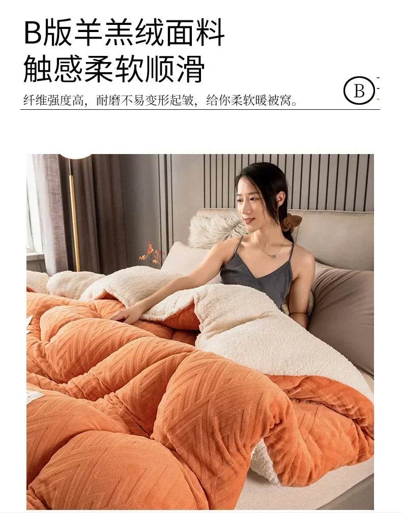 High Density Lamb Wool Soft Warm Blanket - Sleep Galleria