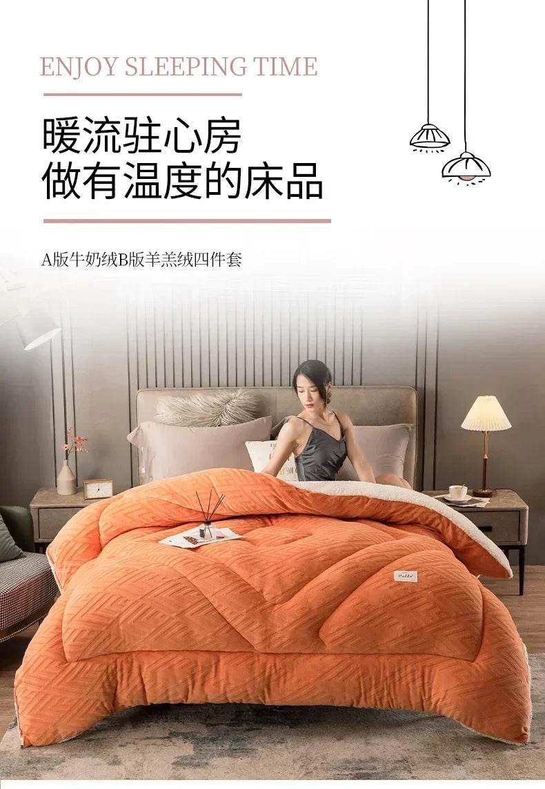 High Density Lamb Wool Soft Warm Blanket - Sleep Galleria