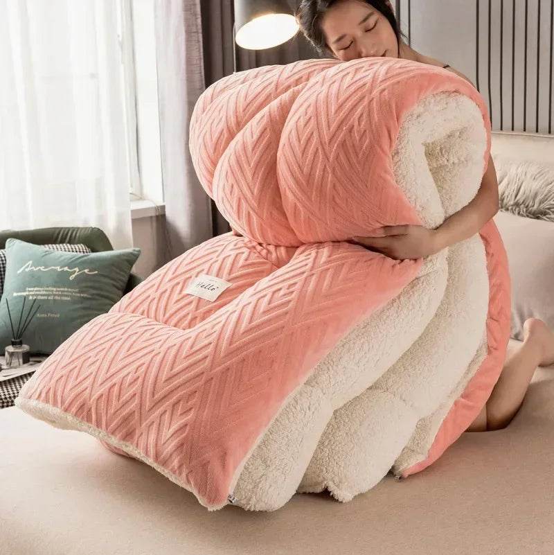 High Density Lamb Wool Soft Warm Blanket - Sleep Galleria