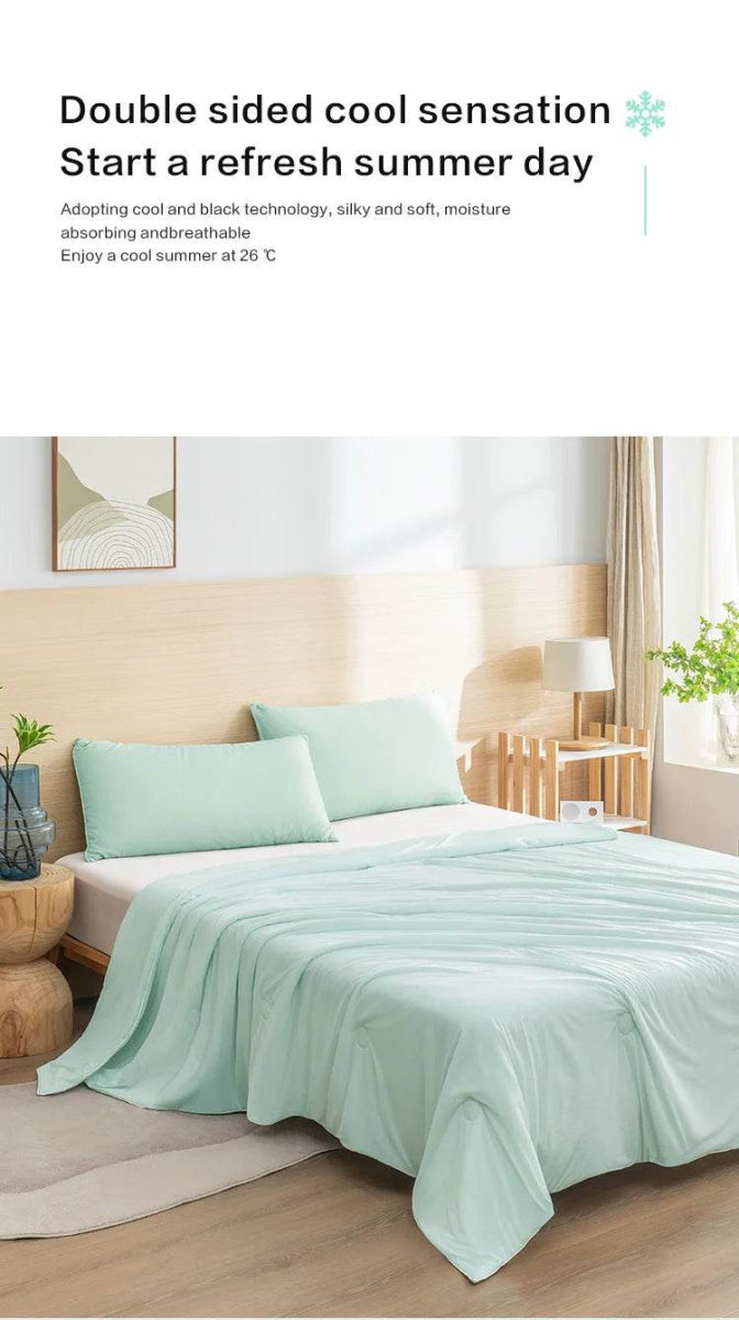Lightweight Cooling Summer Blanket With Double-Sided Fabric - Sleep Galleria