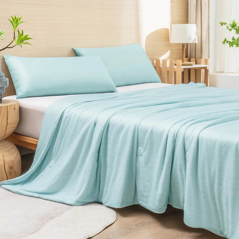 Lightweight Cooling Summer Blanket With Double-Sided Fabric - Sleep Galleria
