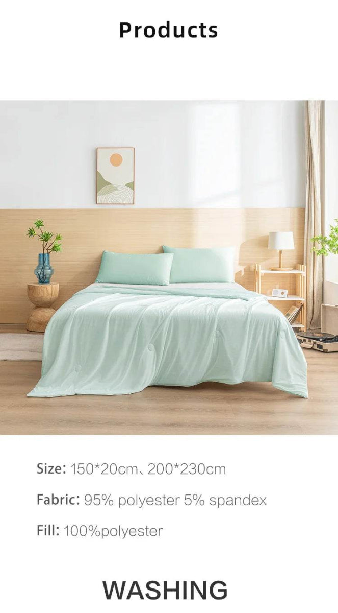 Lightweight Cooling Summer Blanket With Double-Sided Fabric - Sleep Galleria