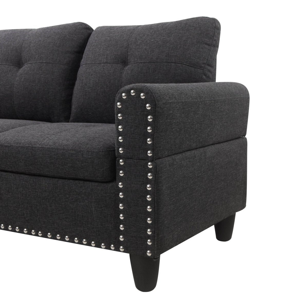 Linen Blend Foam-Filled Sectional Sofa - Sleep Galleria