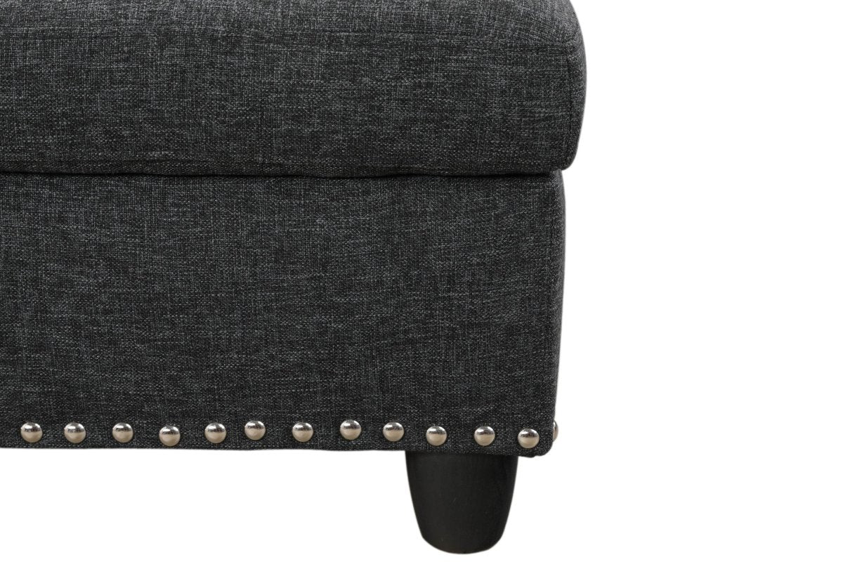 Linen Blend Foam-Filled Sectional Sofa - Sleep Galleria