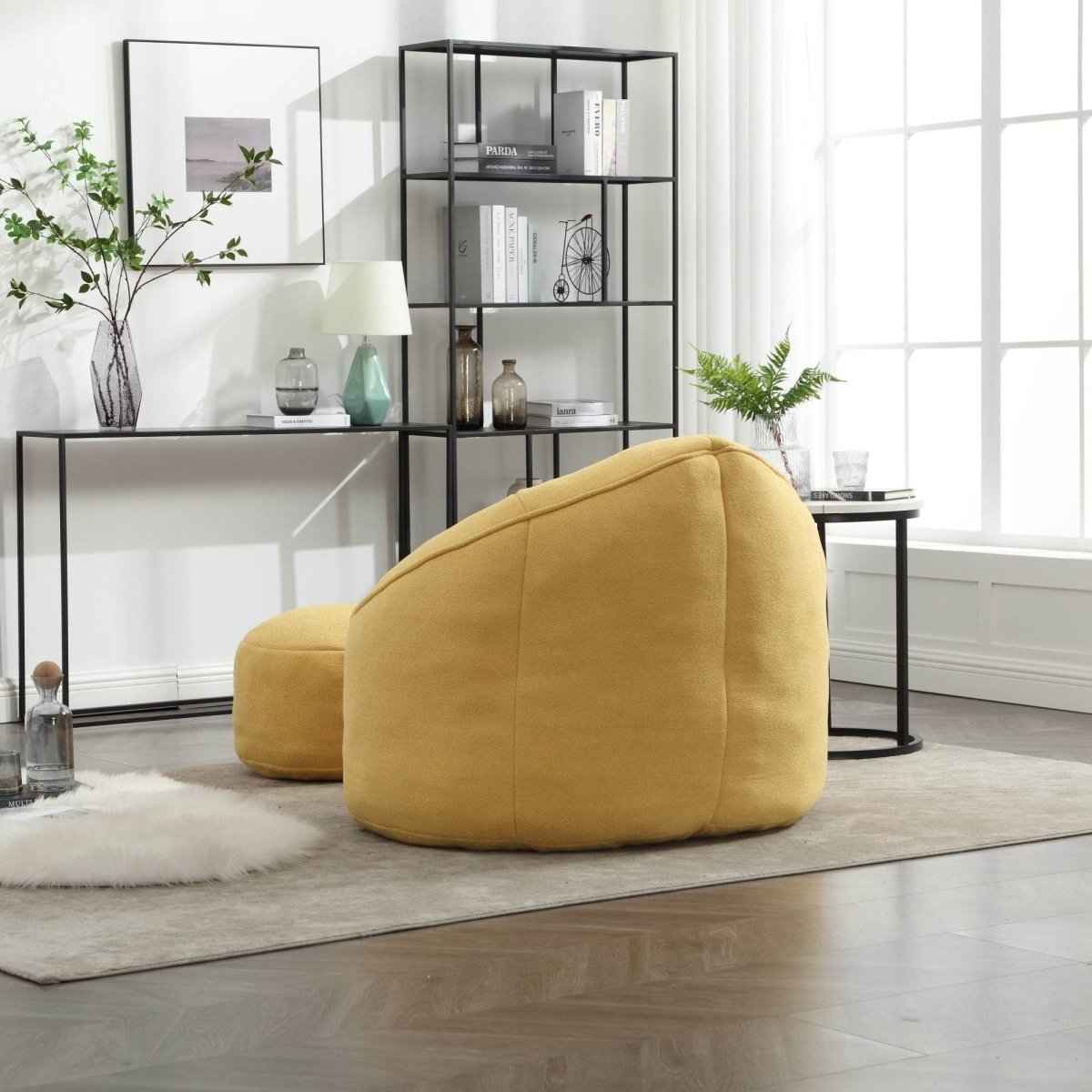 Microfiber Foam Filled Bean Bag Chair - Sleep Galleria