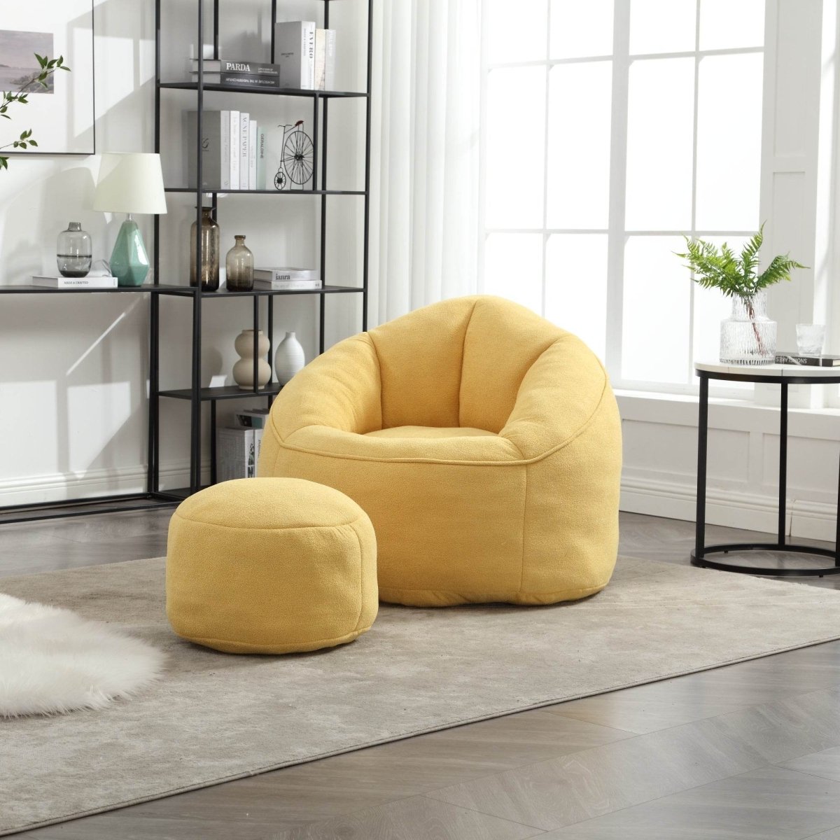 Microfiber Foam Filled Bean Bag Chair - Sleep Galleria