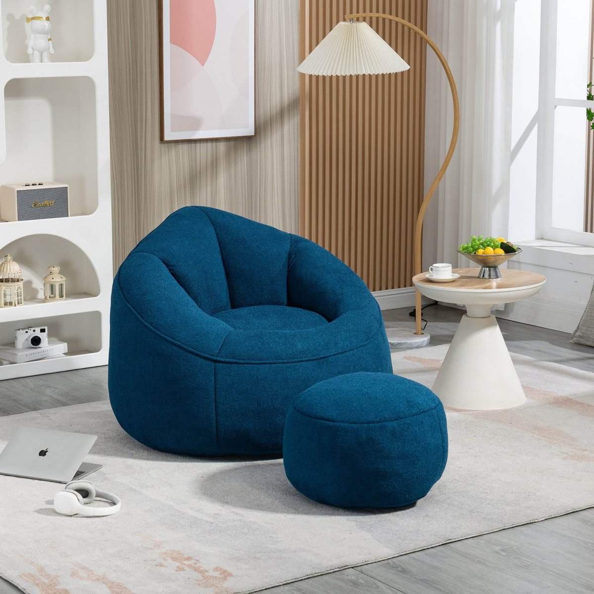 Microfiber Foam Filled Bean Bag Chair - Sleep Galleria