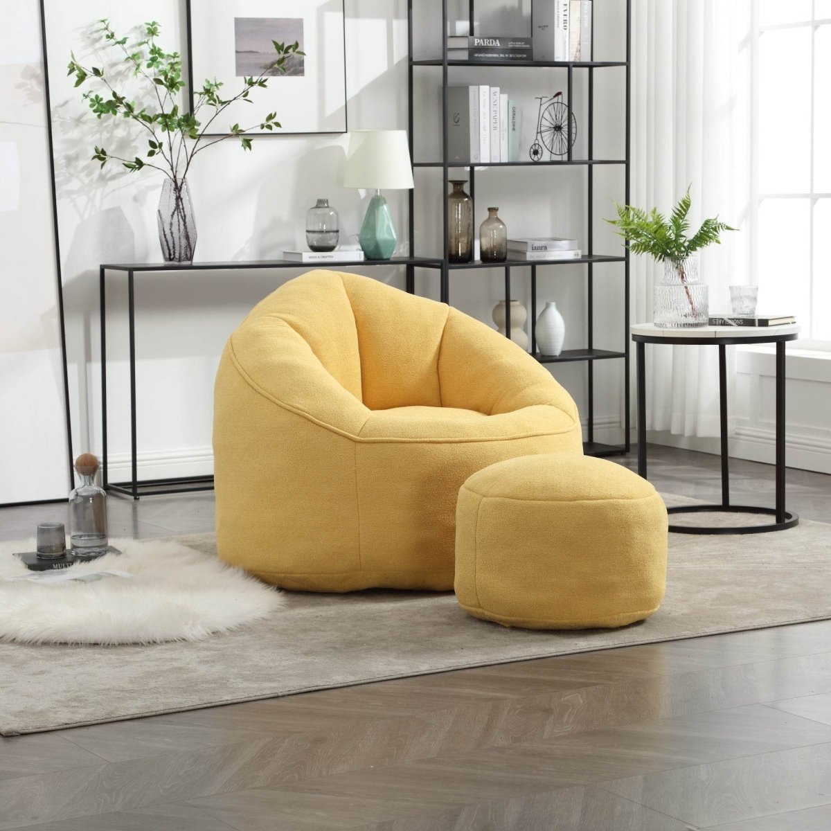 Microfiber Foam Filled Bean Bag Chair - Sleep Galleria