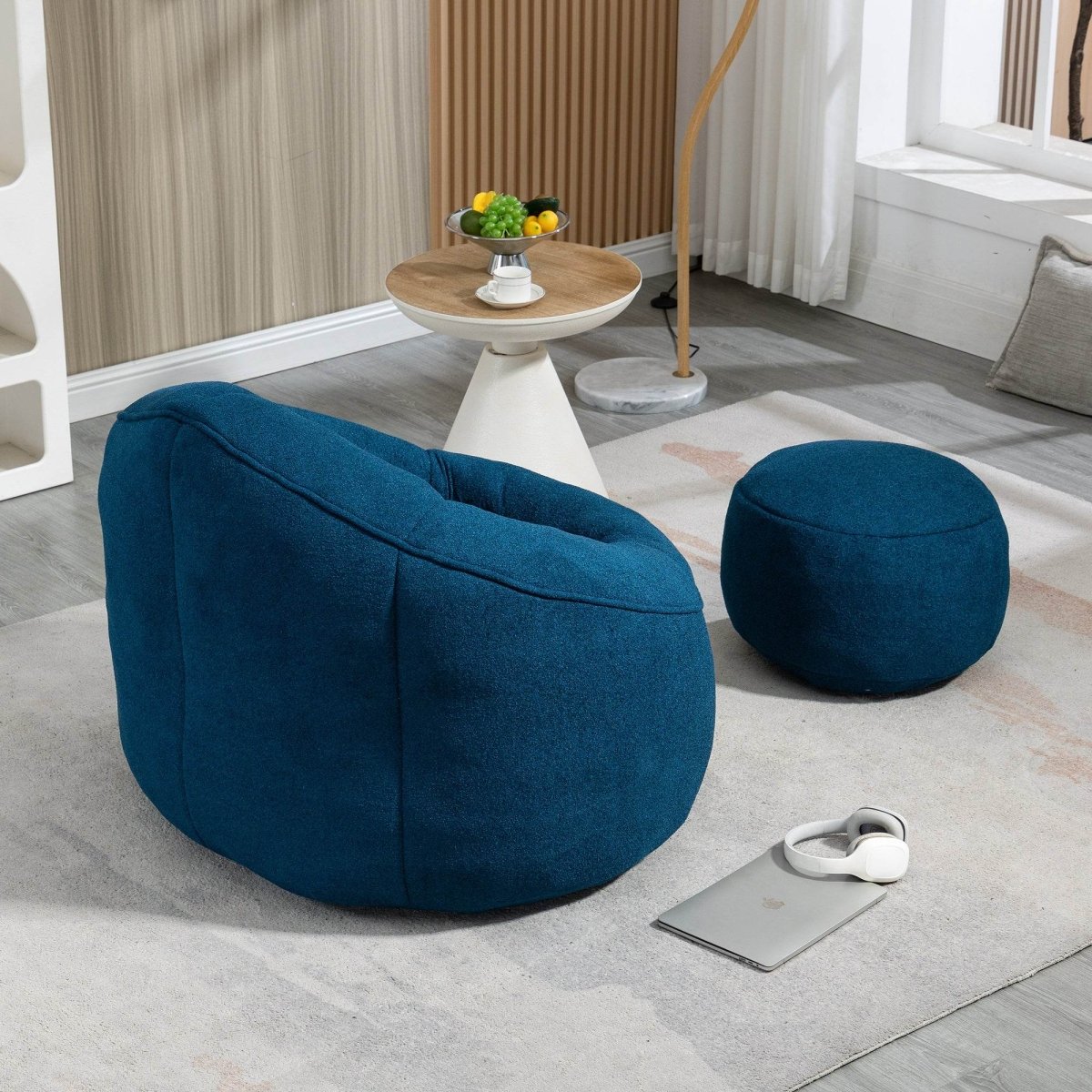 Microfiber Foam Filled Bean Bag Chair - Sleep Galleria