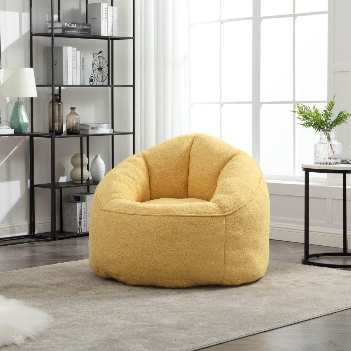 Microfiber Foam Filled Bean Bag Chair - Sleep Galleria