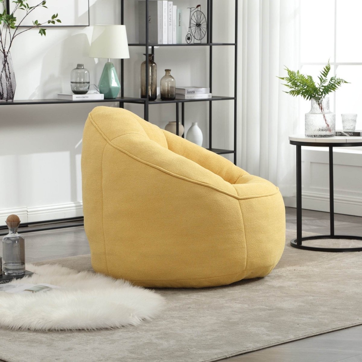 Microfiber Foam Filled Bean Bag Chair - Sleep Galleria