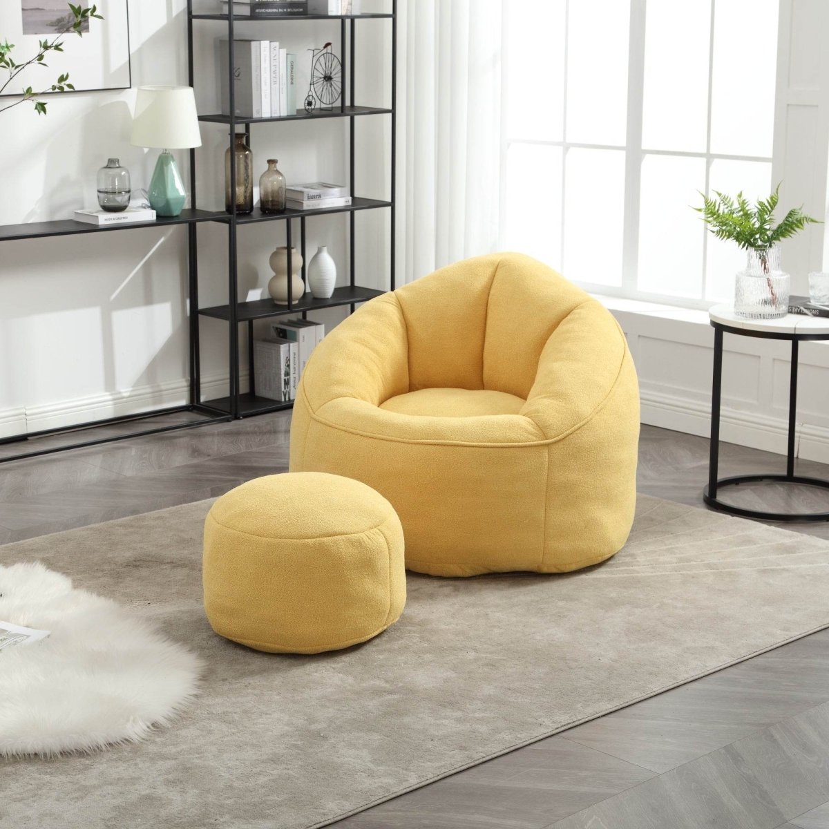 Microfiber Foam Filled Bean Bag Chair - Sleep Galleria