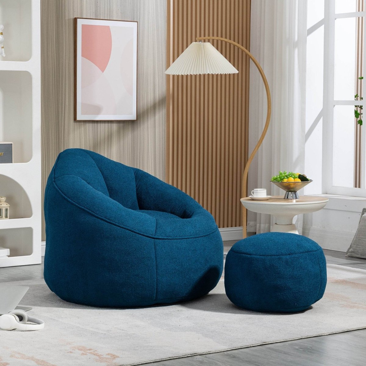 Microfiber Foam Filled Bean Bag Chair - Sleep Galleria