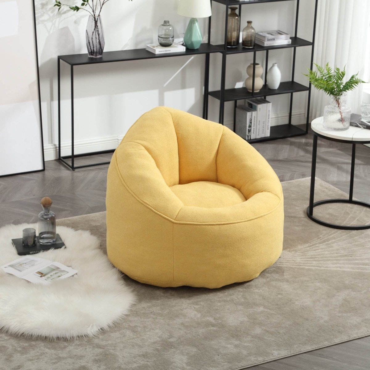 Microfiber Foam Filled Bean Bag Chair - Sleep Galleria