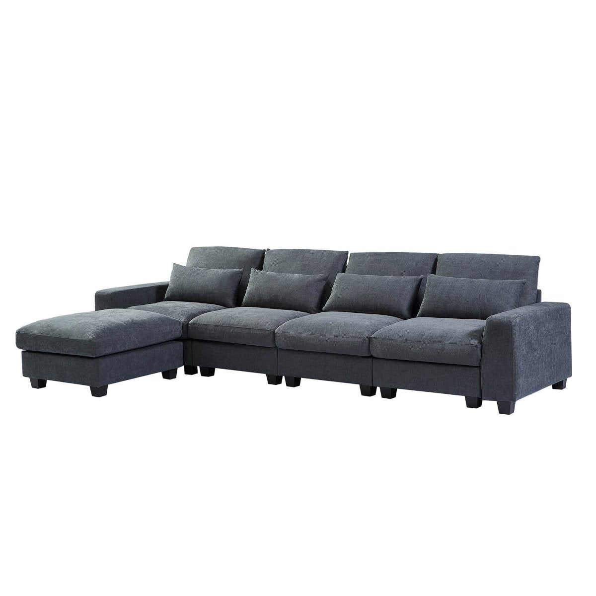 Modern Feather Filled Sectional Sofa - Sleep Galleria