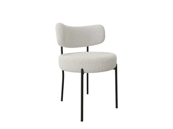 Modern Glass Dining Table Set With Teddy Velvet Chairs - Omega Lifestyles