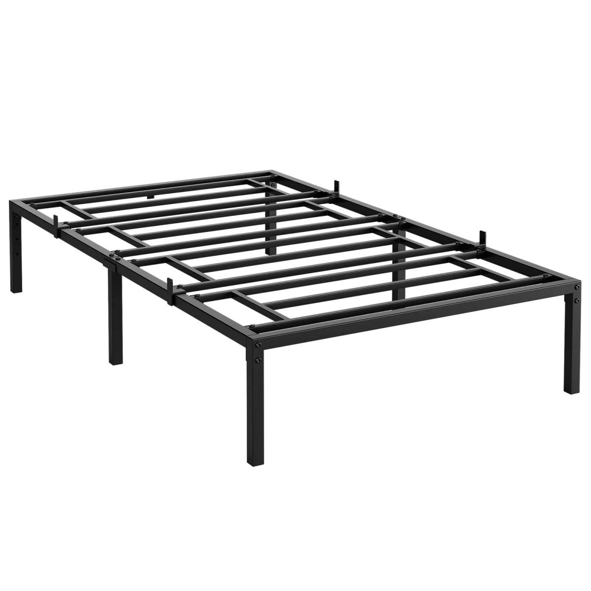 Modern Reinforced Steel No Box Spring Bed Frame - Omega Lifestyles