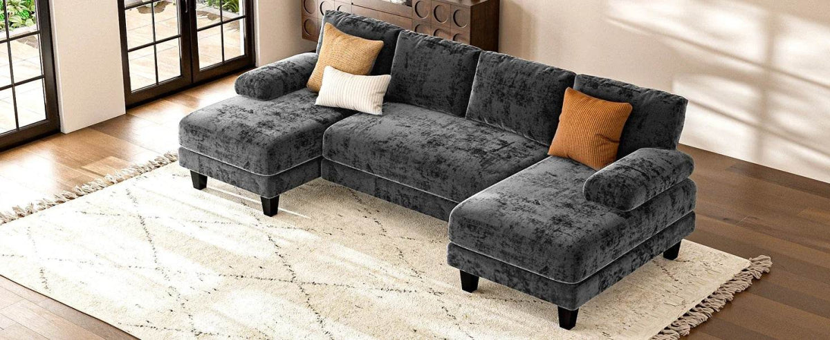 Modern U-Shaped Sectional Living Room Sofa - Omega Lifestyles