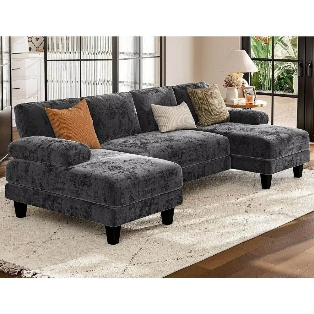 Modern U-Shaped Sectional Living Room Sofa - Omega Lifestyles