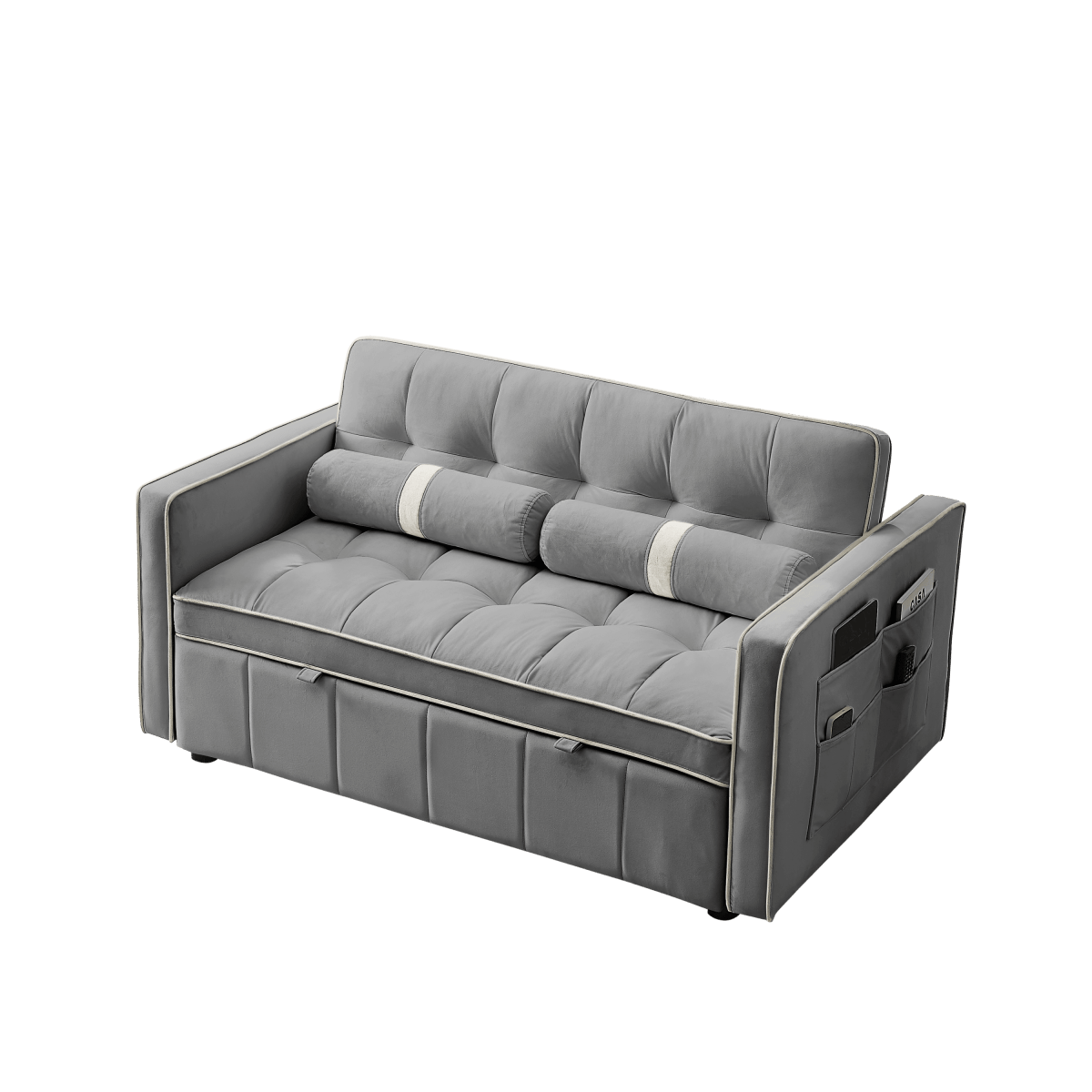 Multifunctional Velvet Pull-Out Sofa Bed - Sleep Galleria