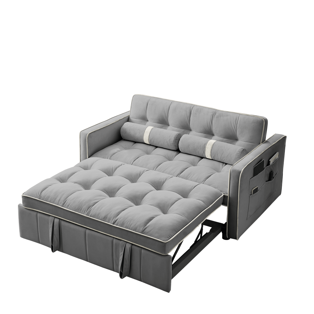 Multifunctional Velvet Pull-Out Sofa Bed - Sleep Galleria