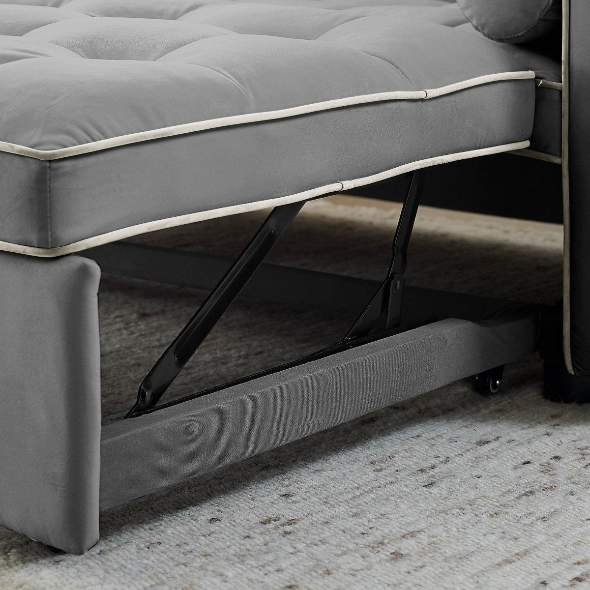 Multifunctional Velvet Pull-Out Sofa Bed - Sleep Galleria