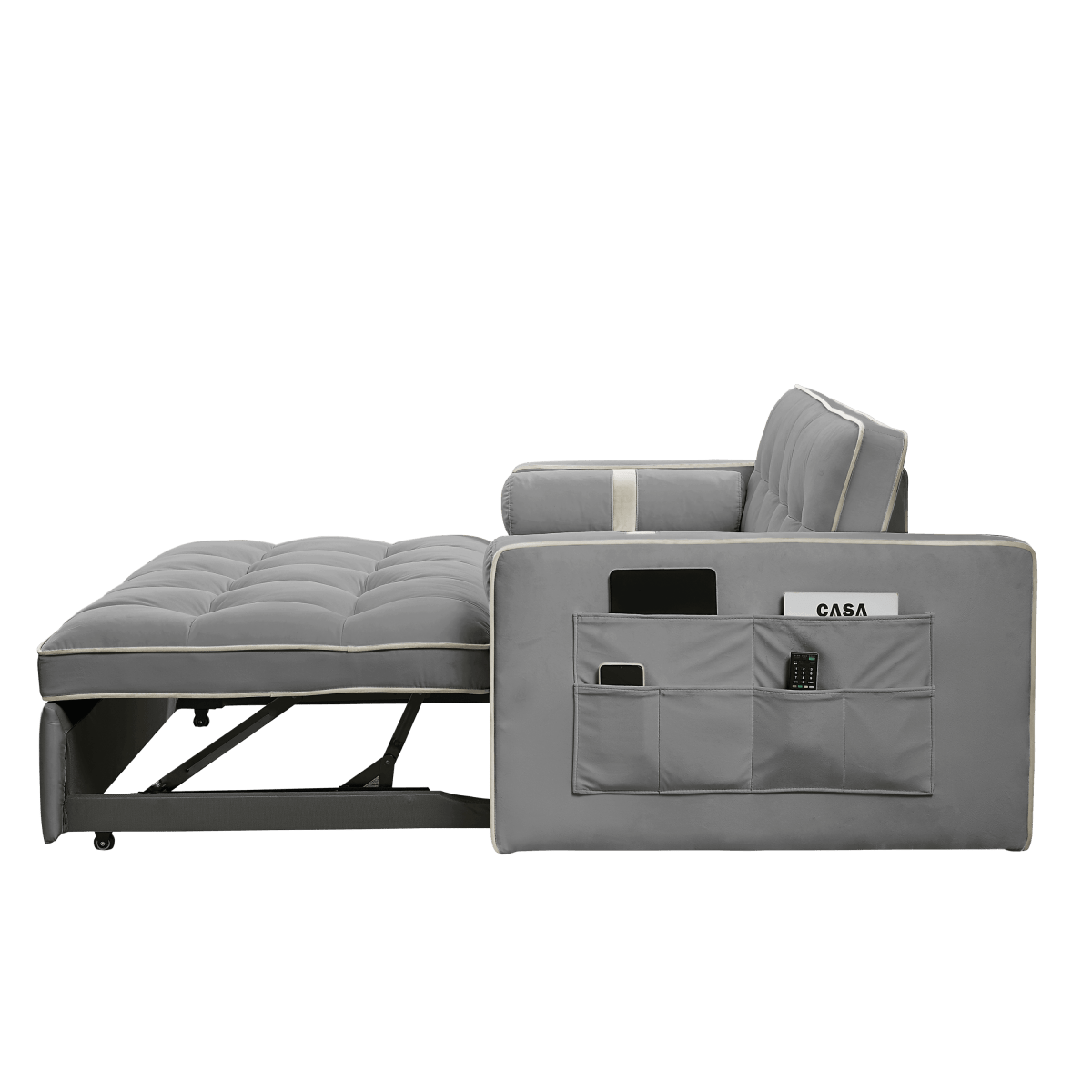 Multifunctional Velvet Pull-Out Sofa Bed - Sleep Galleria