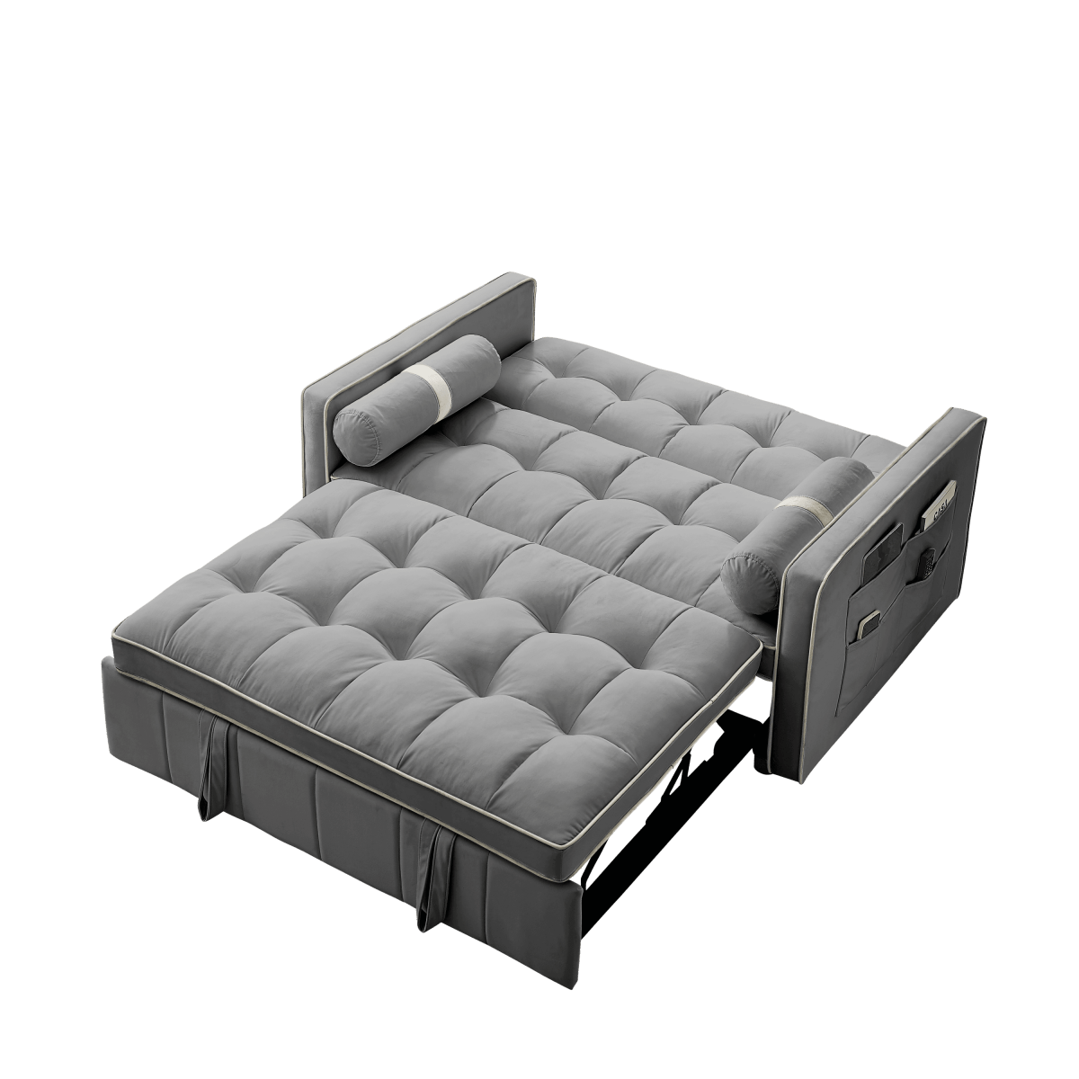 Multifunctional Velvet Pull-Out Sofa Bed - Sleep Galleria
