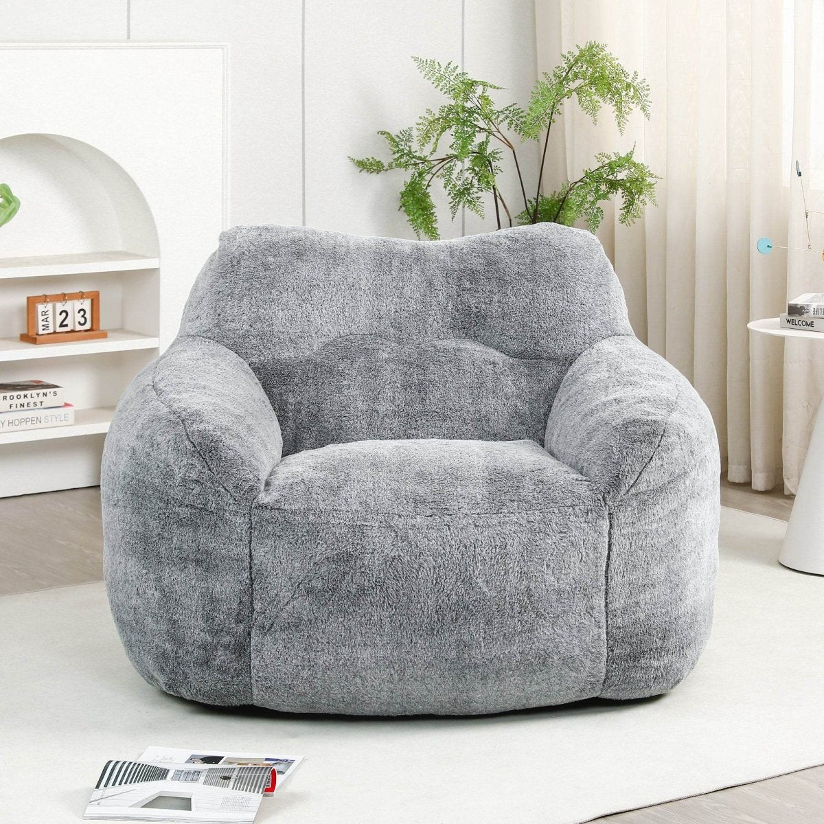 Oversized High-Density Foam Beanbag Chair - Sleep Galleria