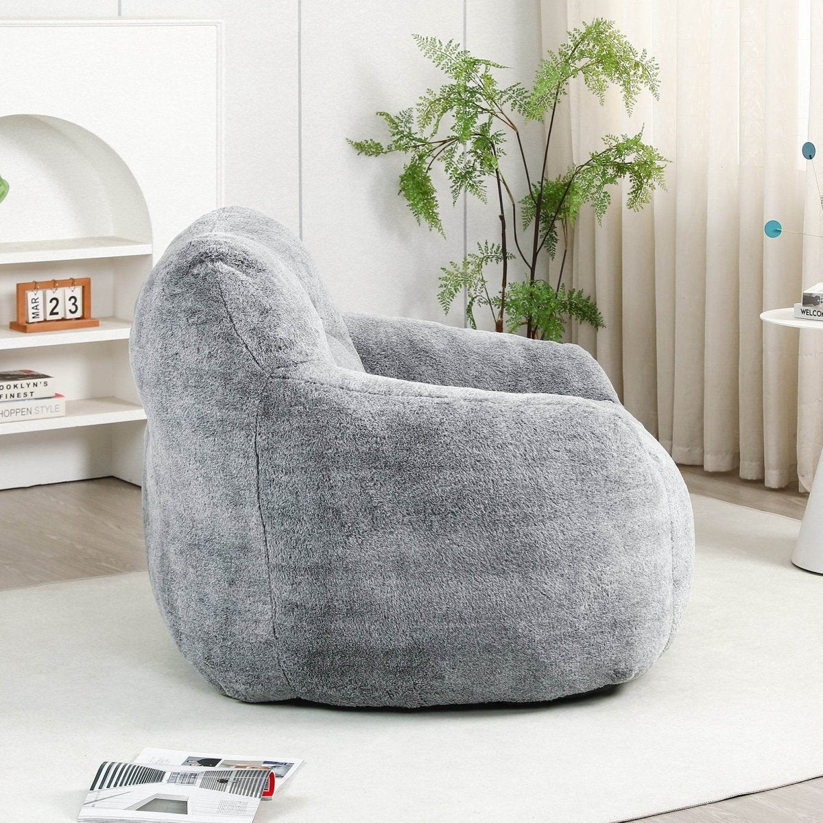 Oversized High-Density Foam Beanbag Chair - Sleep Galleria