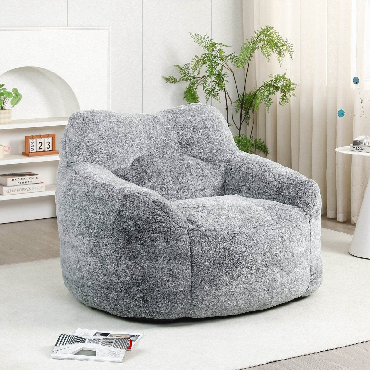 Oversized High-Density Foam Beanbag Chair - Sleep Galleria