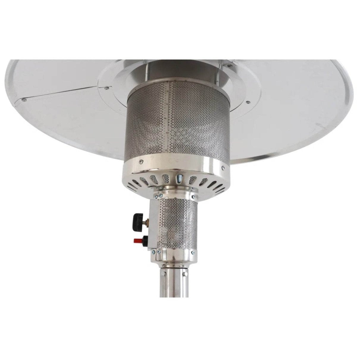 Propane 46000 BTU Steel Gray Stainless Steel Patio Heater - Calmora - Omega Lifestyles