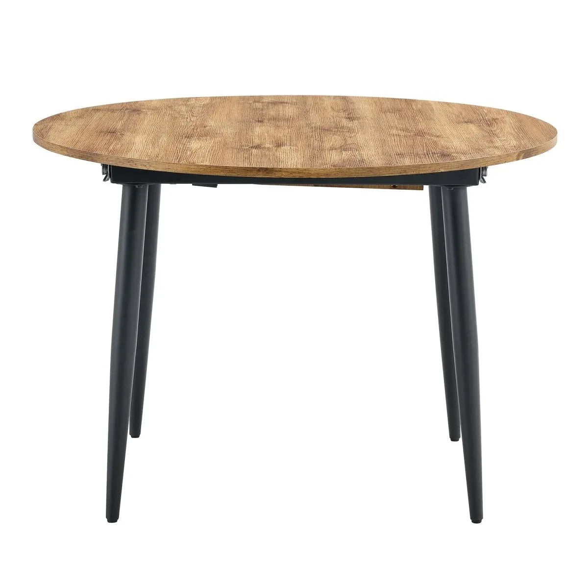 Round Extendable MDF Dining Table With 4 PU Chairs - Omega Lifestyles