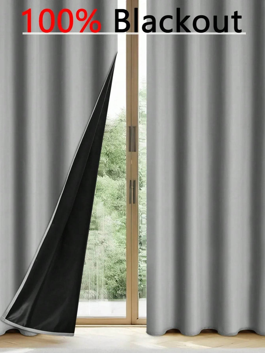 Solid Blackout Curtain Panel With Grommet Top - Sleep Galleria