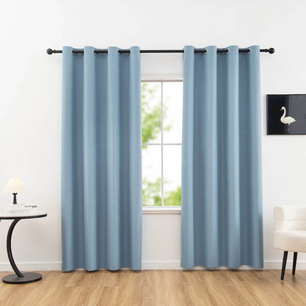 Solid Blackout Curtain Panel With Grommet Top - Sleep Galleria