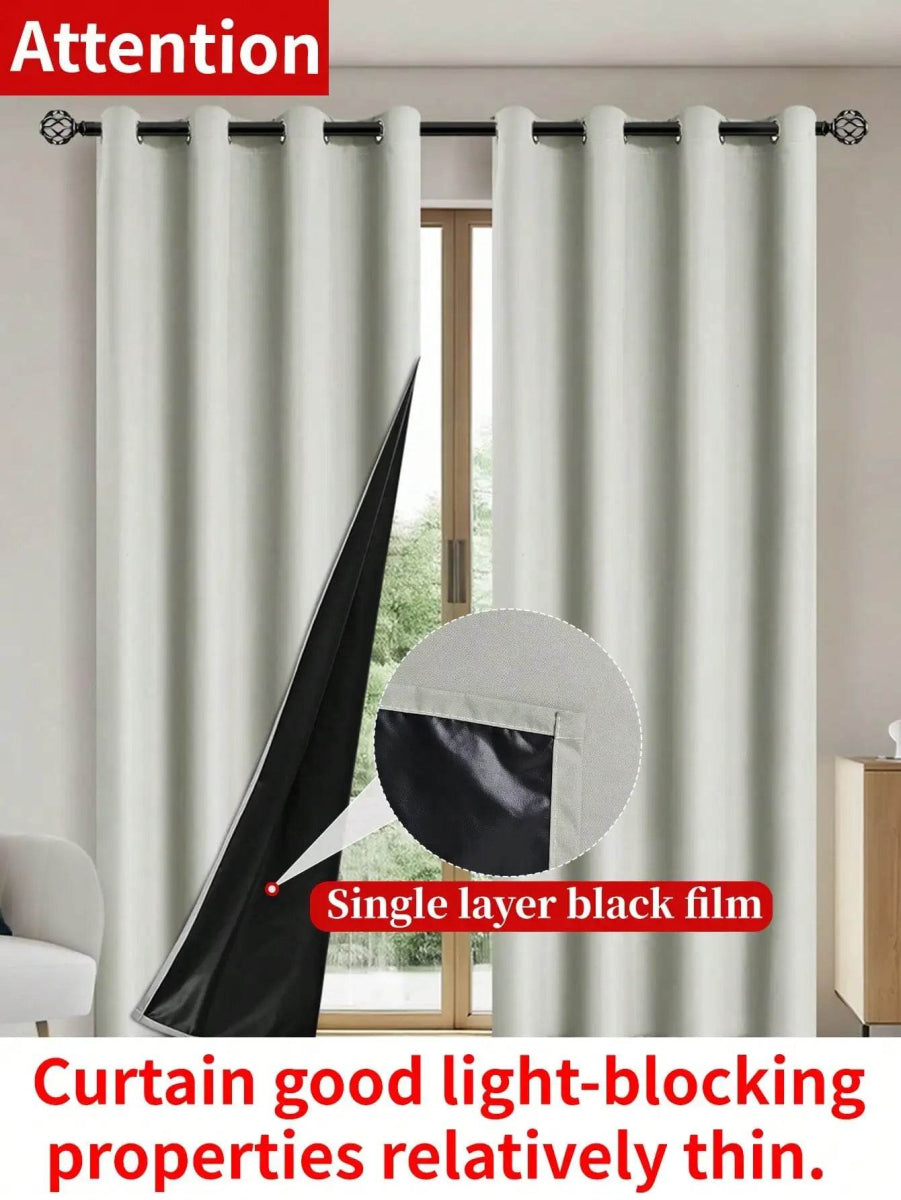 Solid Blackout Curtain Panel With Grommet Top - Sleep Galleria