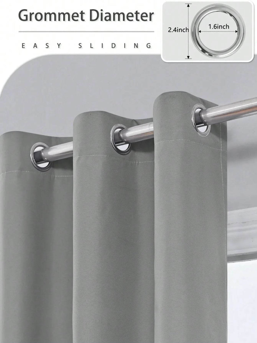 Solid Blackout Curtain Panel With Grommet Top - Sleep Galleria