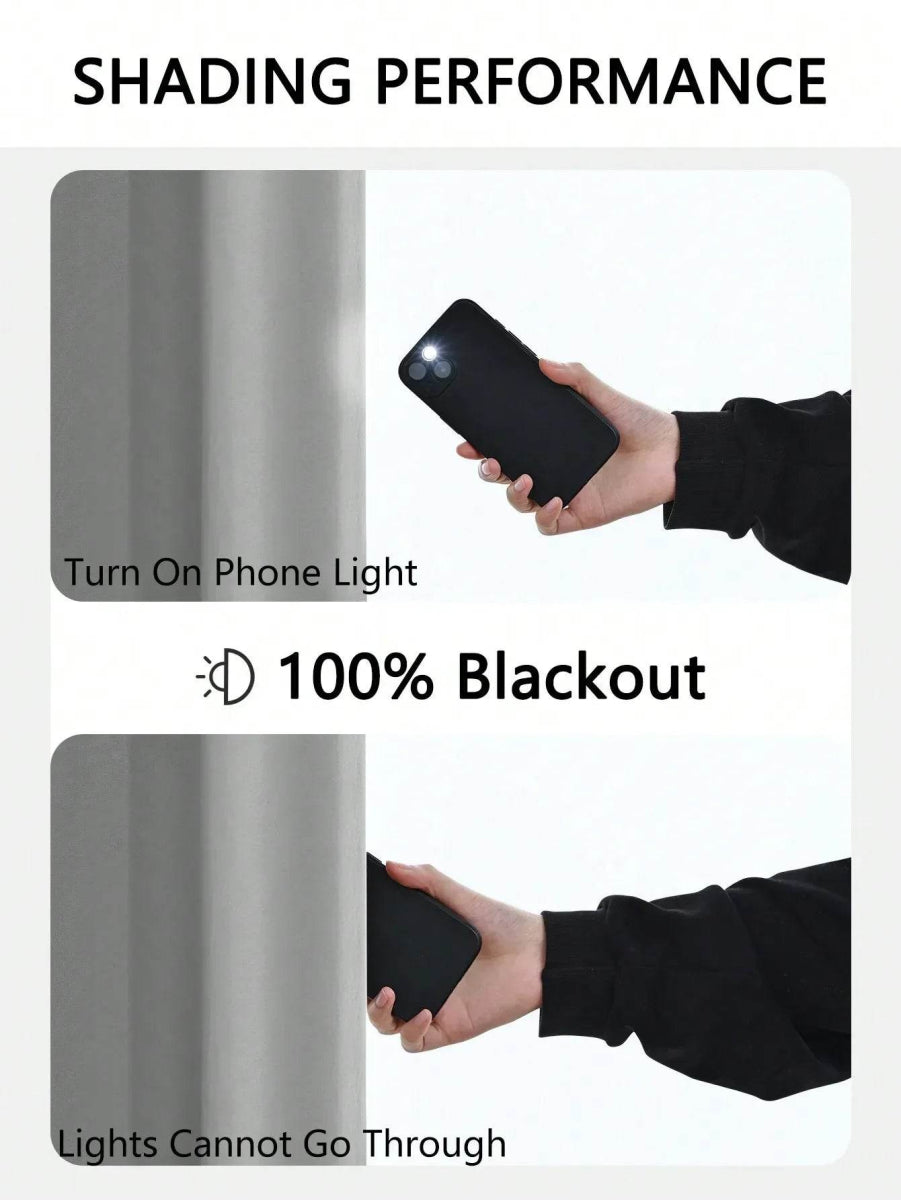 Solid Blackout Curtain Panel With Grommet Top - Sleep Galleria