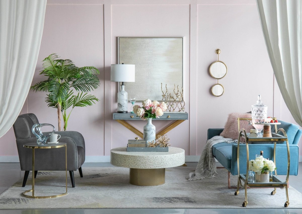 Tall Swirled Glass Table Lamp With Linen Shade - Sleep Galleria