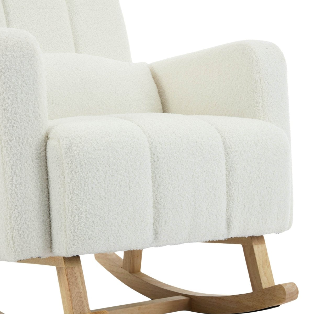 Teddy Velvet Rocking Chair With Pillow - Sleep Galleria