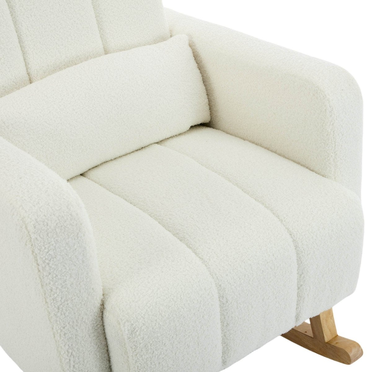 Teddy Velvet Rocking Chair With Pillow - Sleep Galleria