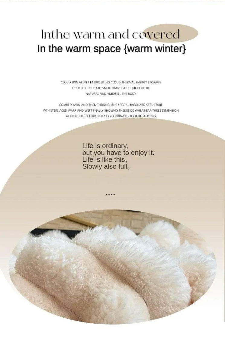 Thickened Wide Striped Multifunctional Blanket - Sleep Galleria