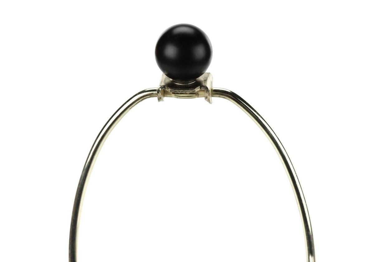 Transitional Black Metal Urn Base Table Lamp - Sleep Galleria