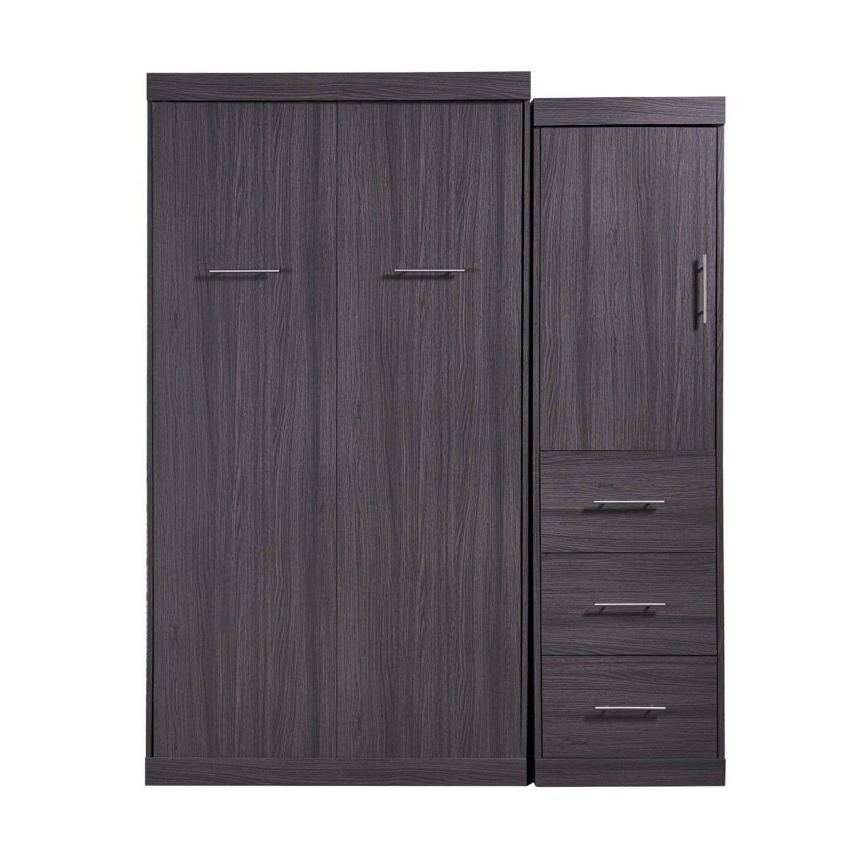 Twin Foldable Murphy Bed With Wardrobe And Drawers - Sleep Galleria