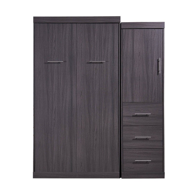 Twin Foldable Murphy Bed With Wardrobe And Drawers - Omega Lifestyles